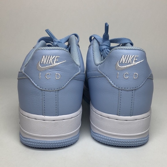 Women’s Nike By You Air Force 1 Low White Soft Blue DV3907-900 sz 12 / mens 10.5 - Picture 3 of 6